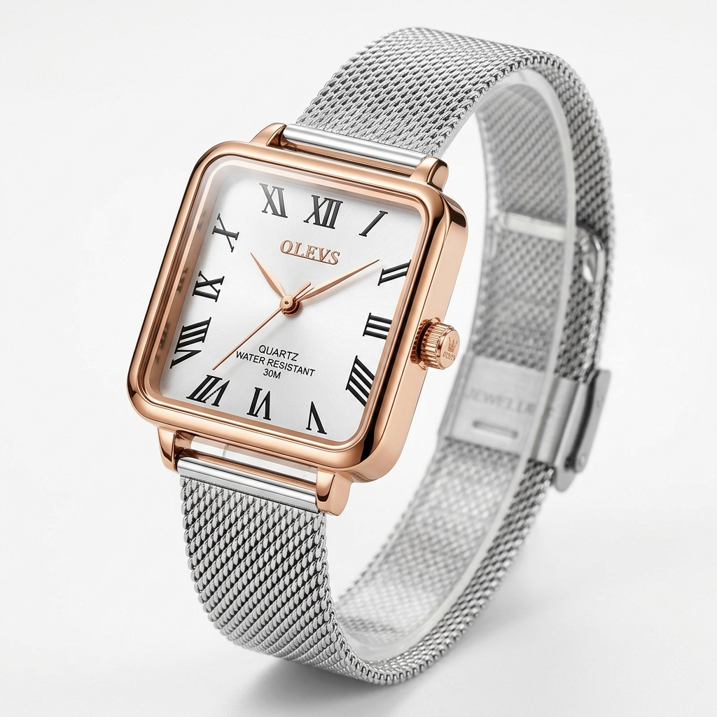 Olevs Stylish Square Roman Numeral